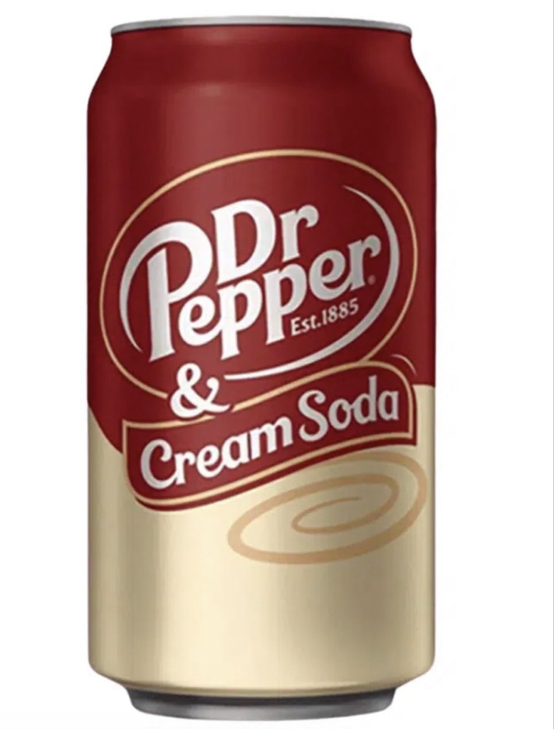 Dr Pepper Cream Soda lata