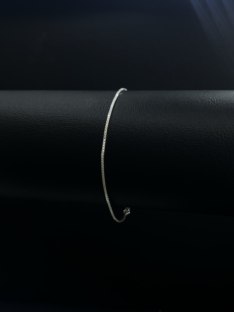 Pulsera de plata 20,5 cm 1 mm