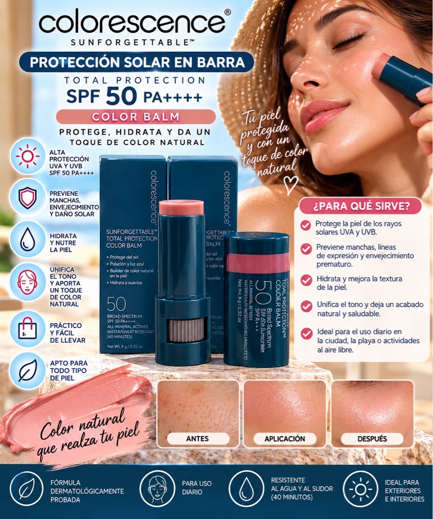 Colorescience barra solar SPF 50