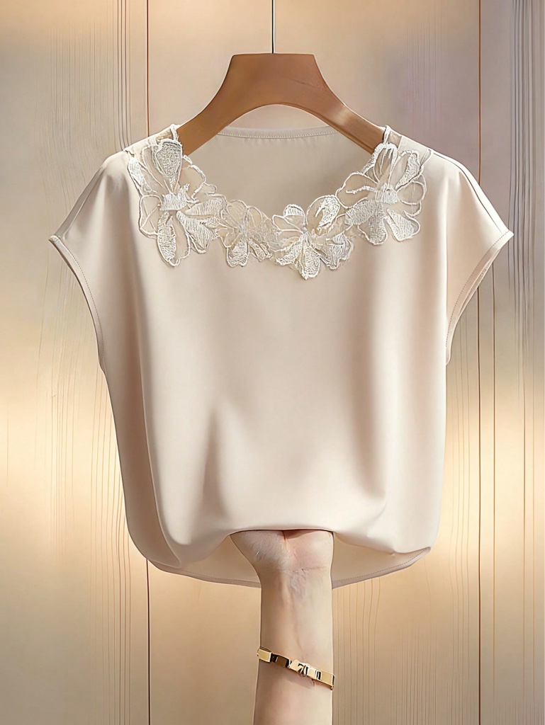 Blusa señorial detalles cuello