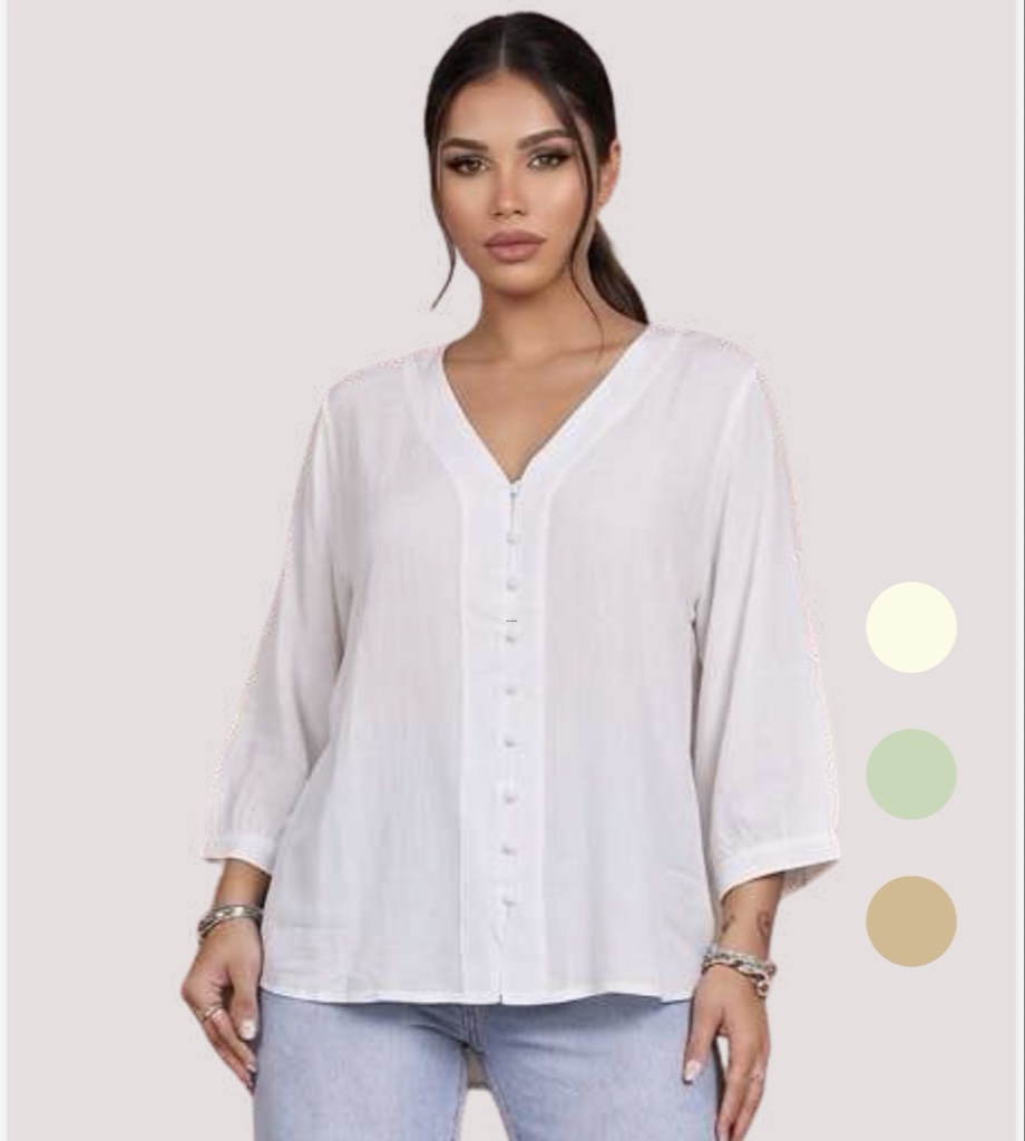 Blusa manga larga milk honey