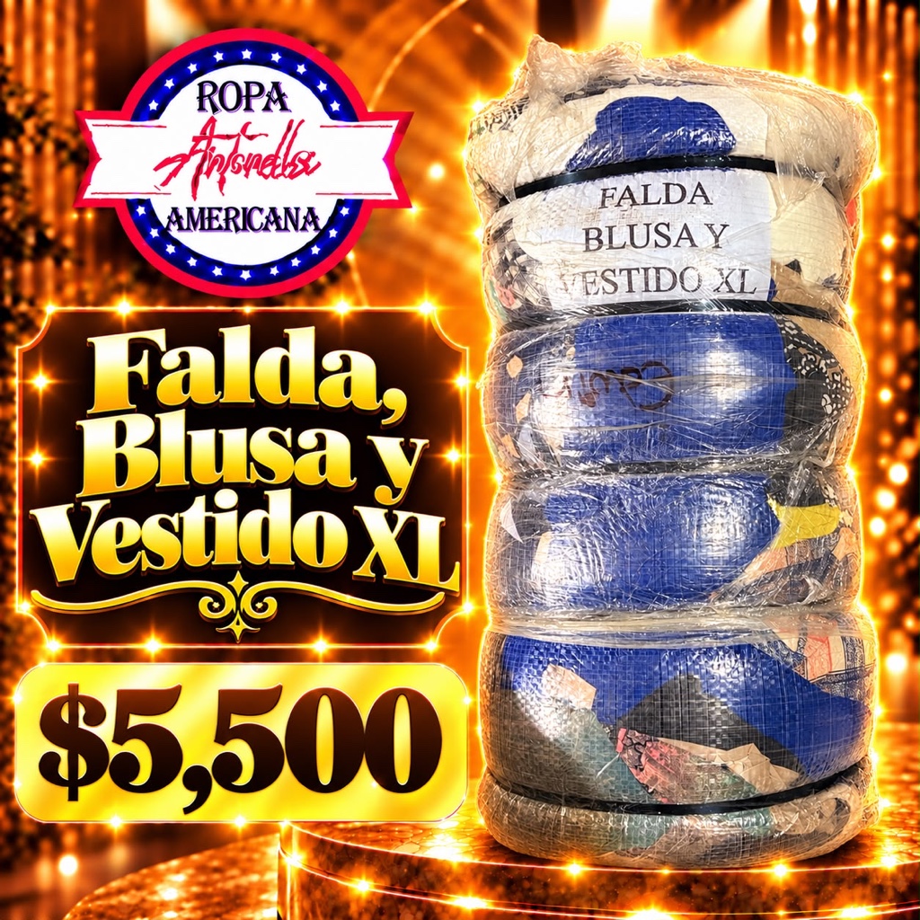 FALDA, BLUSA Y VESTIDO XL PREMIUM