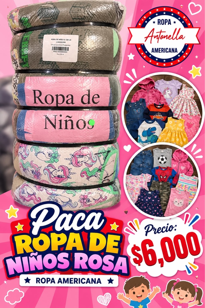 ROPA DE NIÑOS ROSA COD