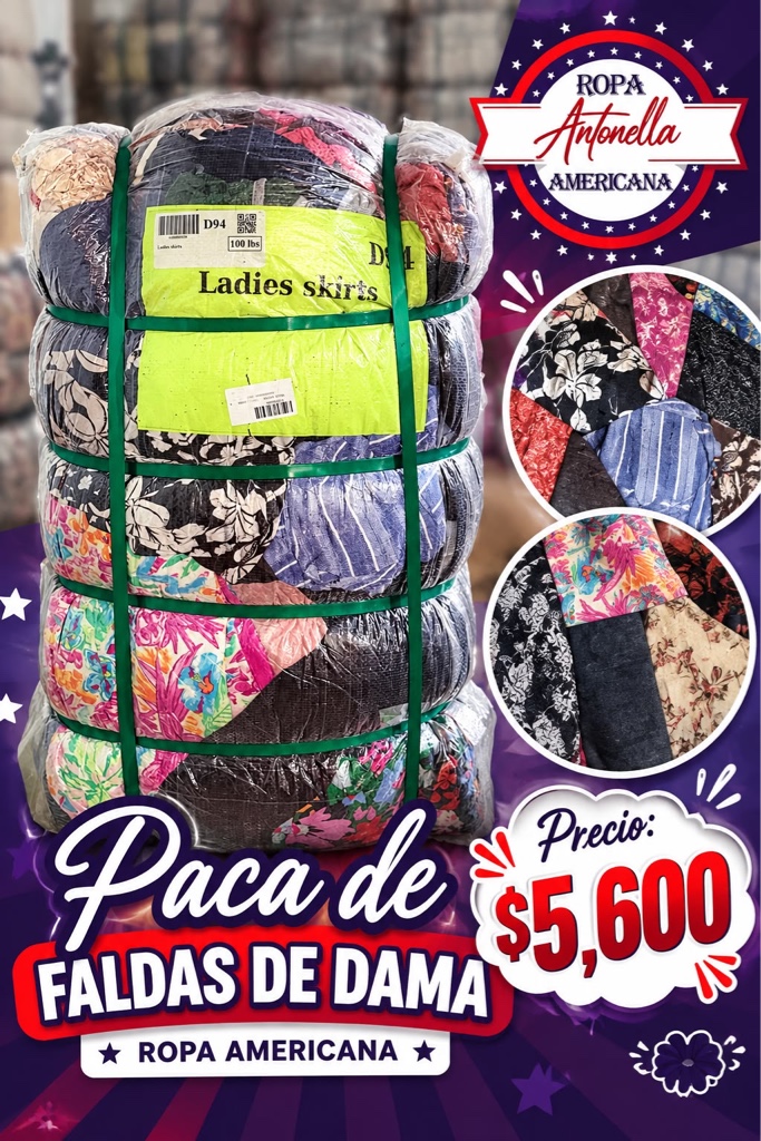 LADIES SKIRTS (FALDAS) ETIQUETA VL