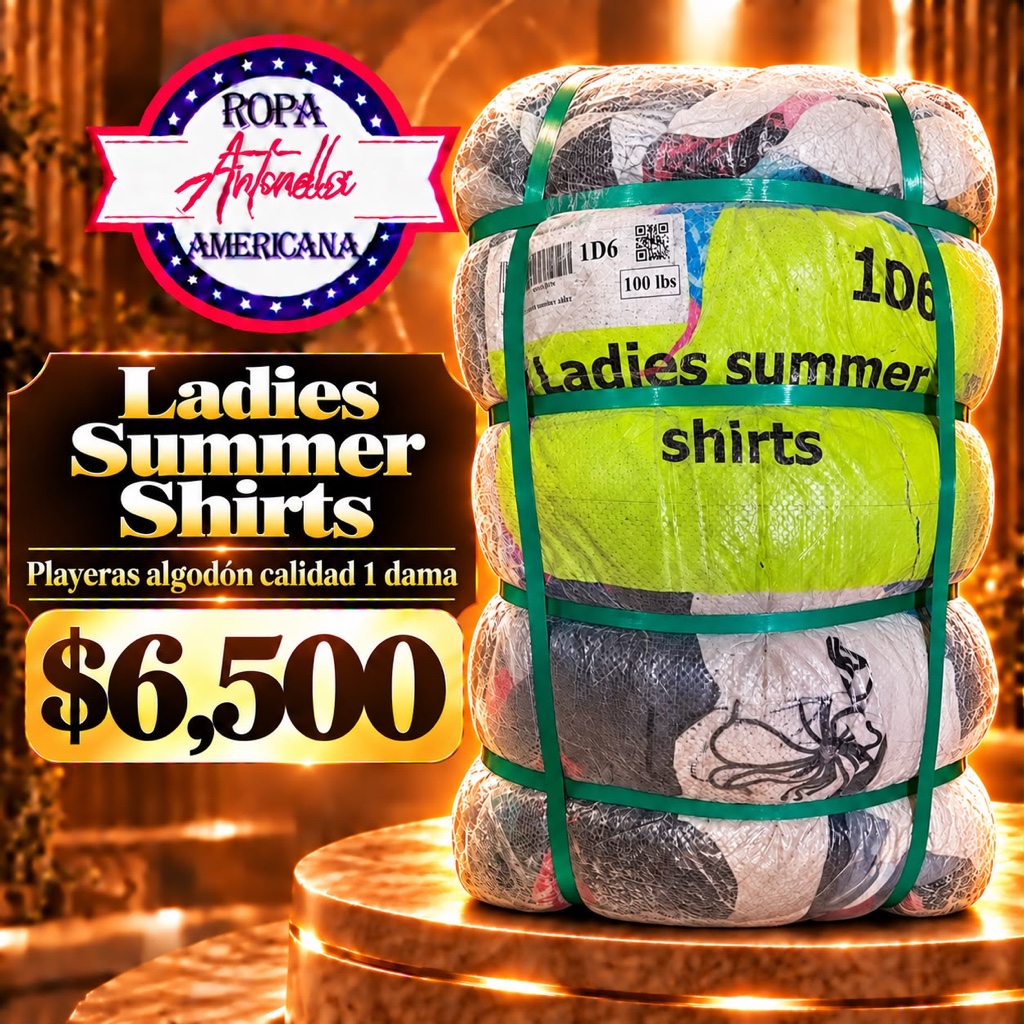 LADIES SUMMER SHIRTS (PLAYERAS Y BLUSAS ALGODÓN DAMA)
