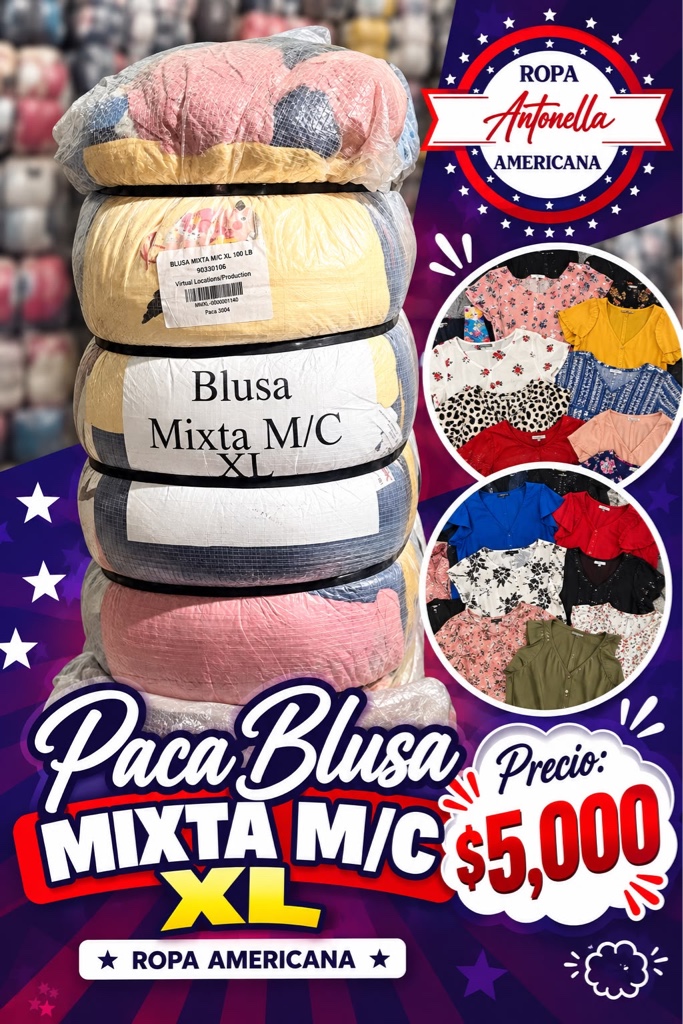 BLUSA MIXTA MC BLANCA XL