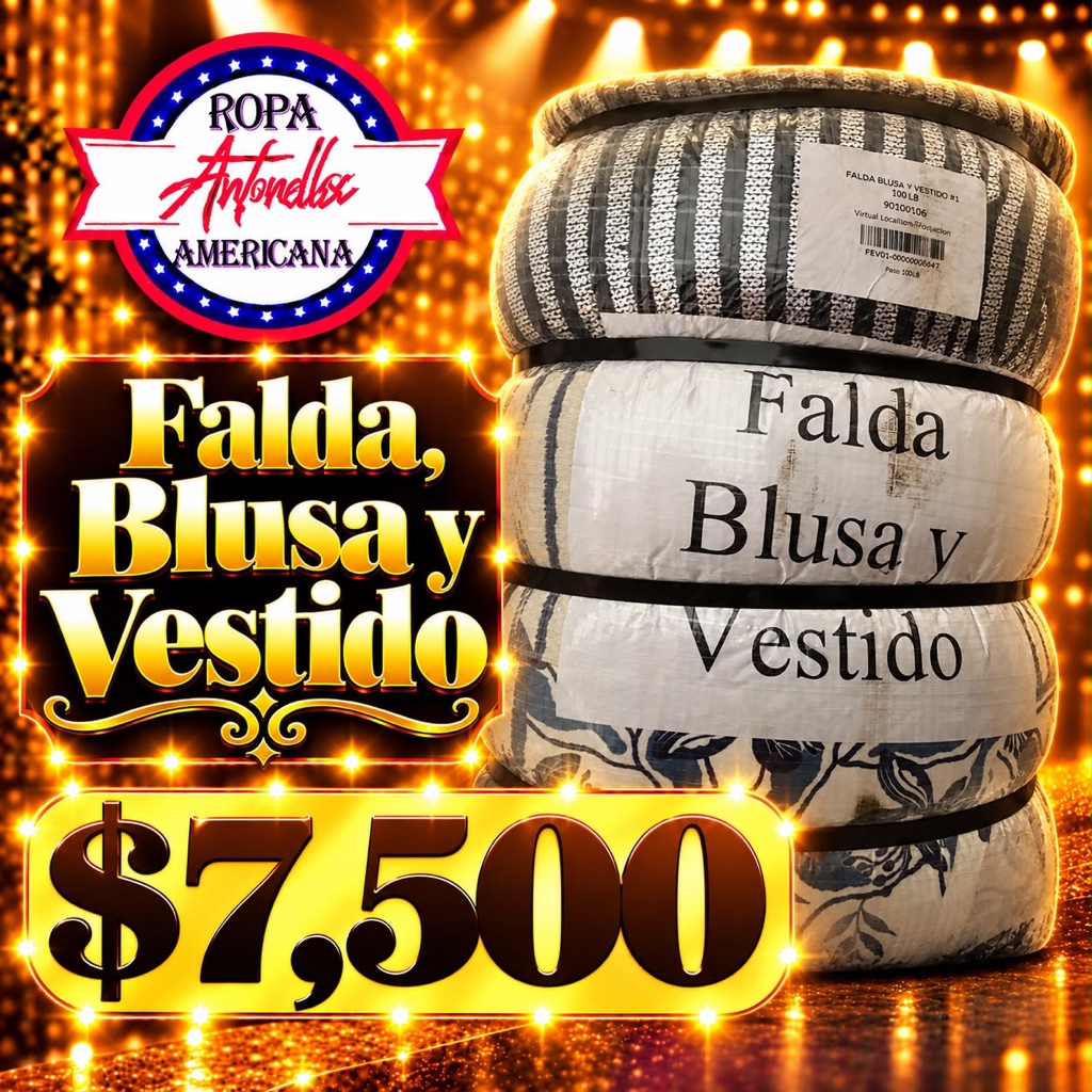 FALDA, BLUSA Y VESTIDO BLANCA