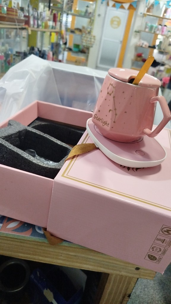 475 taza  con calentador