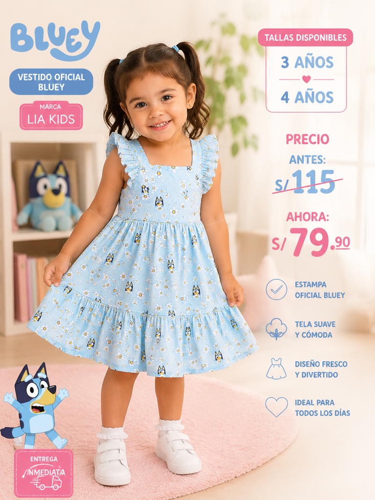 Vestido bluey