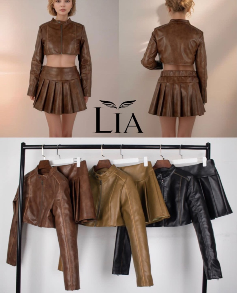 Conjunto cuero