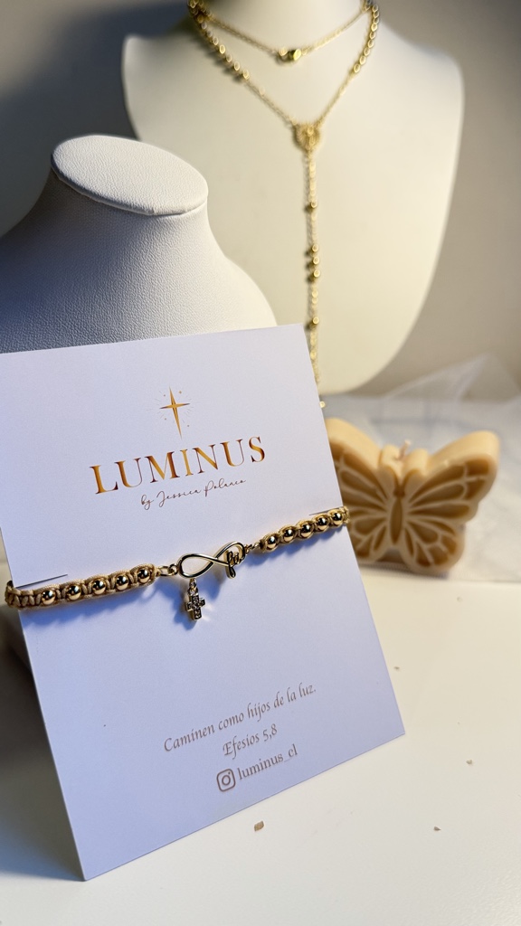 Pulsera Tejida Cruz/Fe