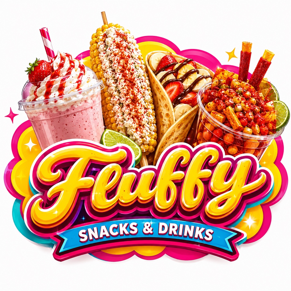 Fluffy snacks y drinks