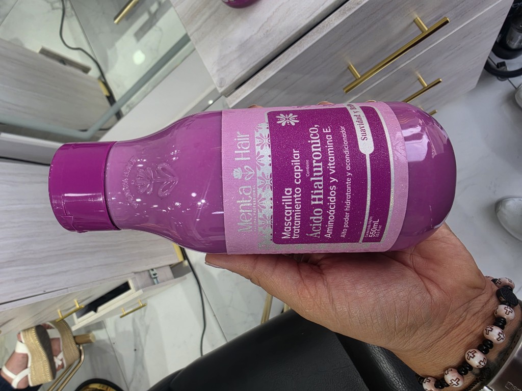 Mascarilla tratamiento capilar Menta Hair Ácido Hialurónico 550 mL