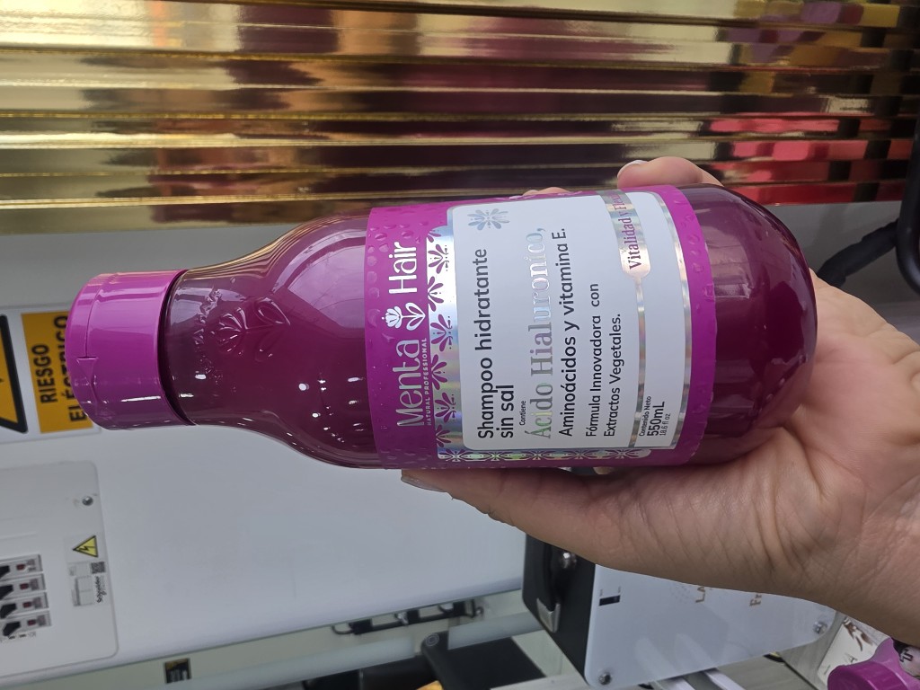 Menta Hair Shampoo hidratante sin sal 550 ml