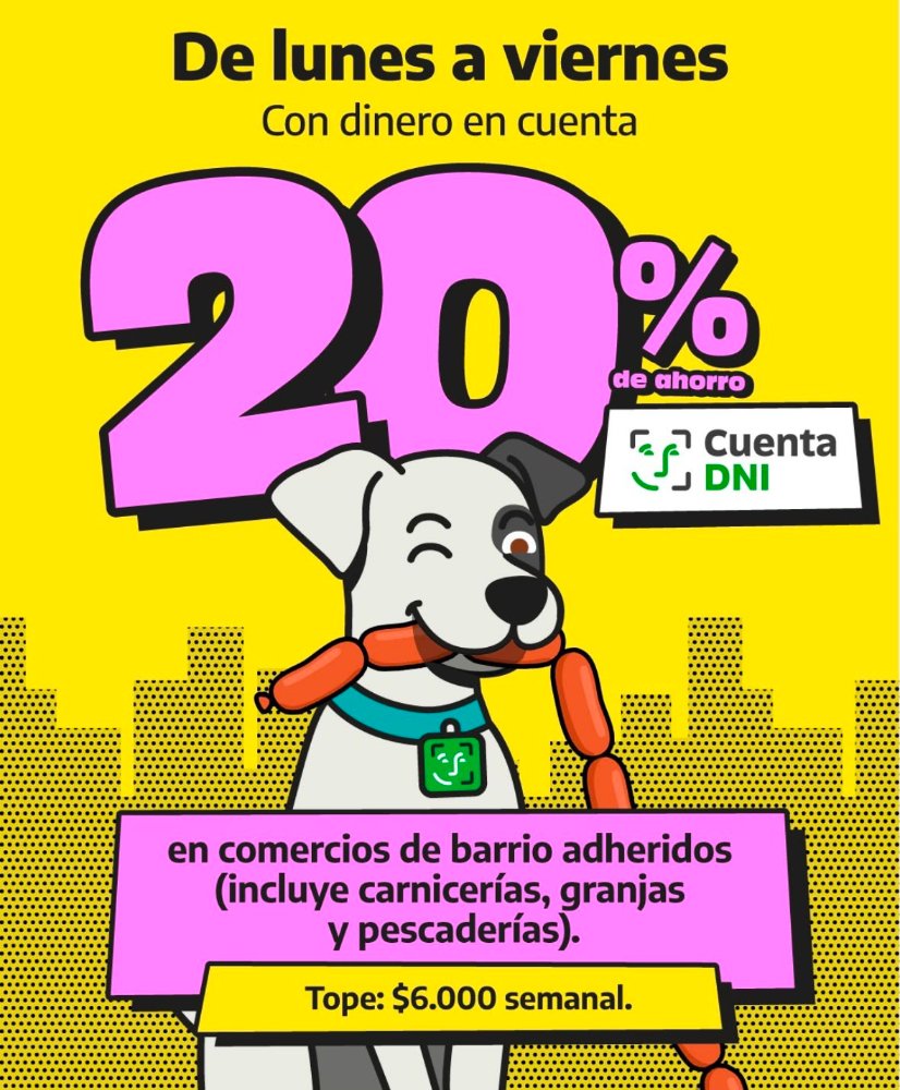 Tenemos DESCUENTO con CUENTA DNI