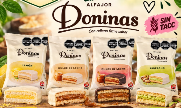 Alfajores sin tacc Doninas x 12 u