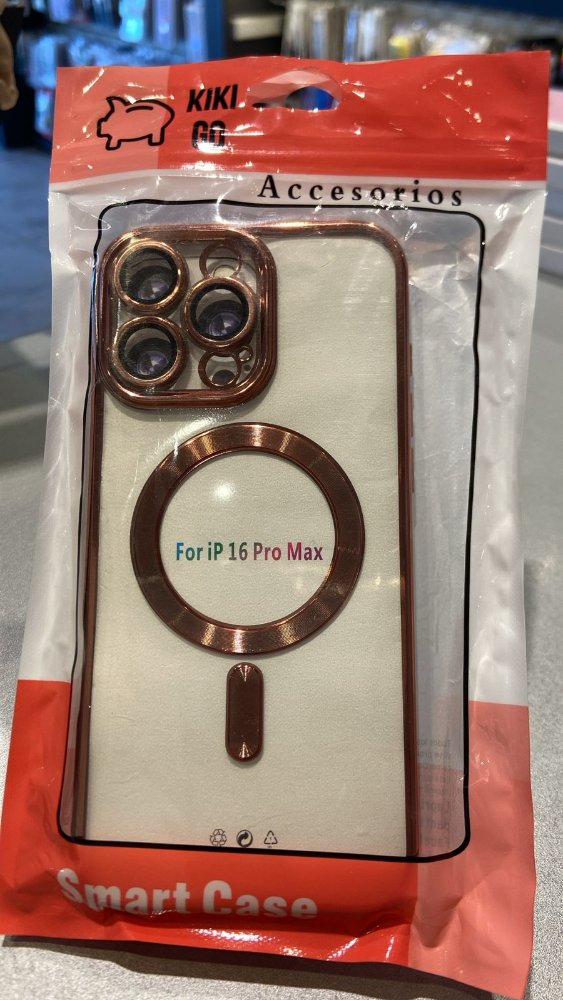 FUNDA MAGSAFE METALIZADA IPHONE 16PROMAX