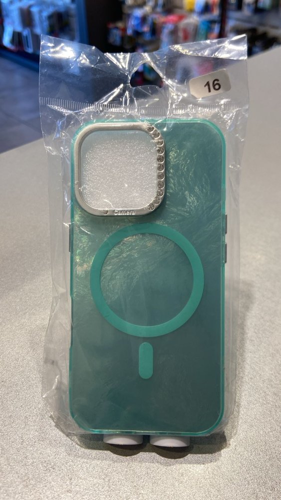 FUNDA MAGSAFE  PERLADA IPHONE 16