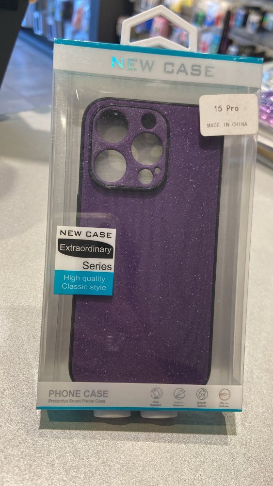 FUNDA STINLISH BRILLO OPACO RIGIDO IPHONE 15PRO