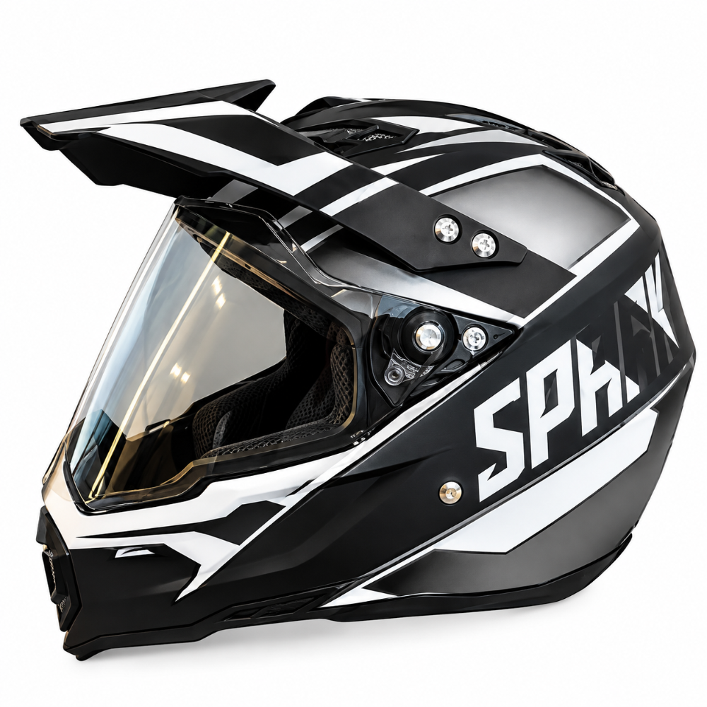 CASCO CROSS ML-128 MATT BLACK/WHITE