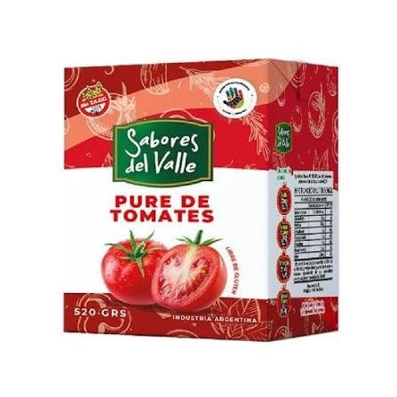 Pure de tomate sabores del valle