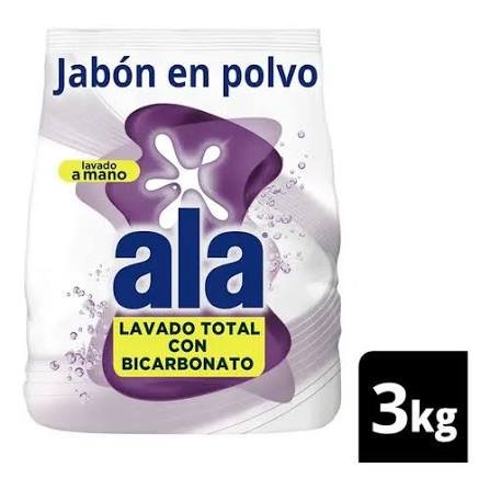jabon en polvo ala L a mano
