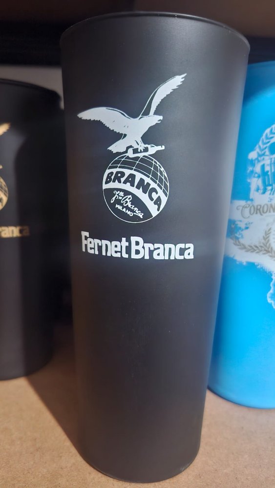 vaso fernet largo negro