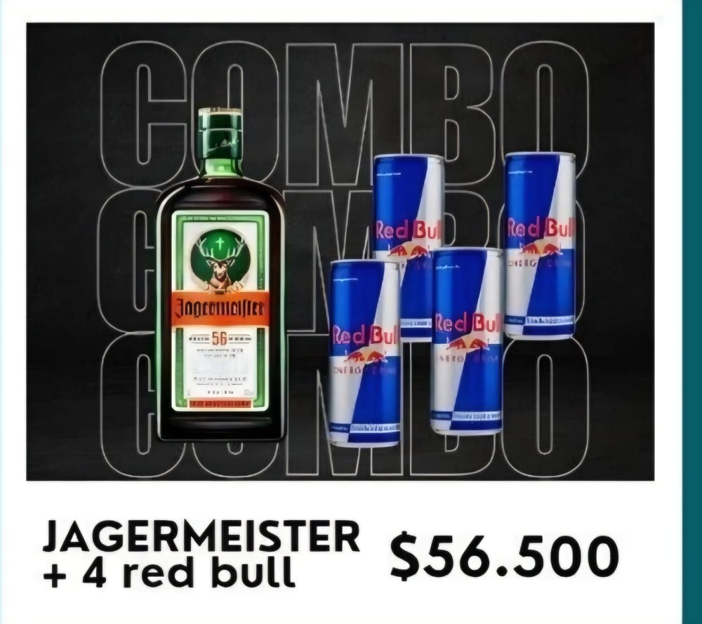 Jagermeister + 4 red bull