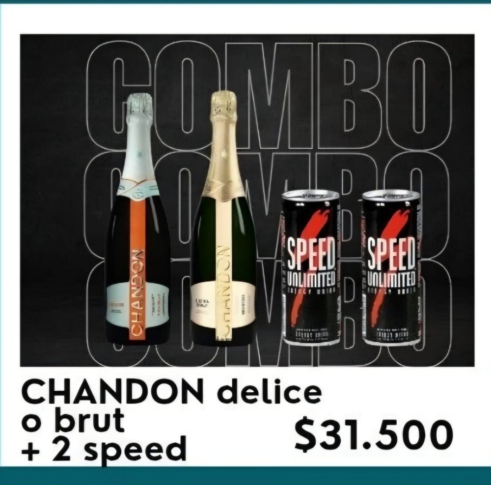 Chandon, delice, extra brut, rose + 2 speed
