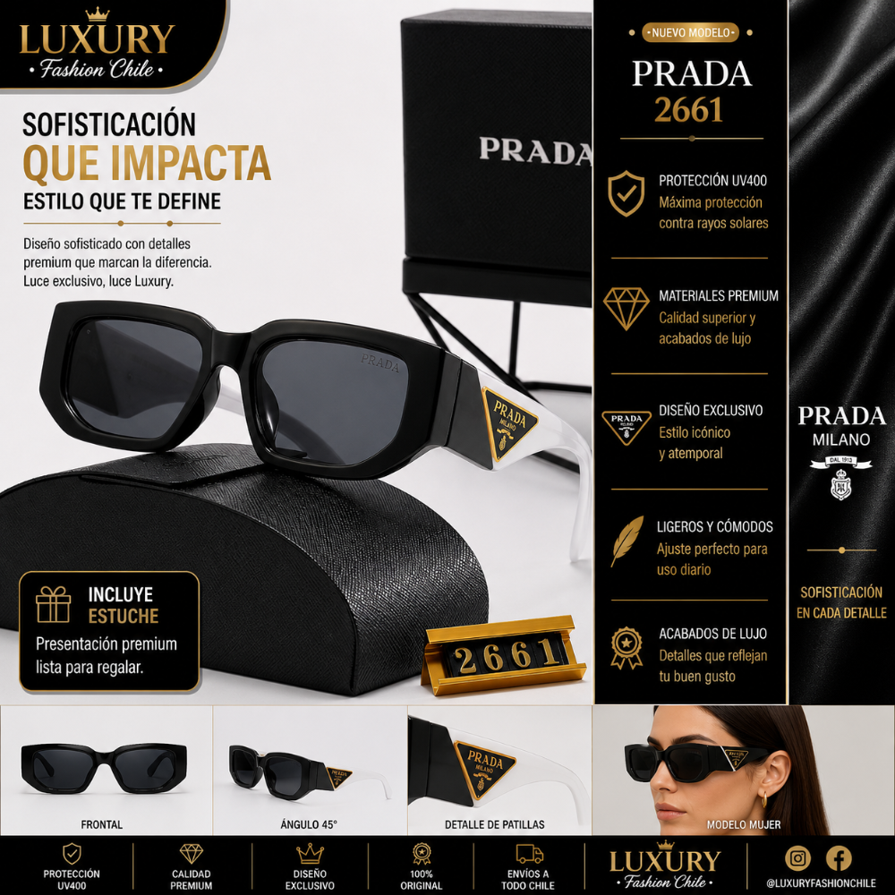 Lentes de Sol Prada 2661 Negro