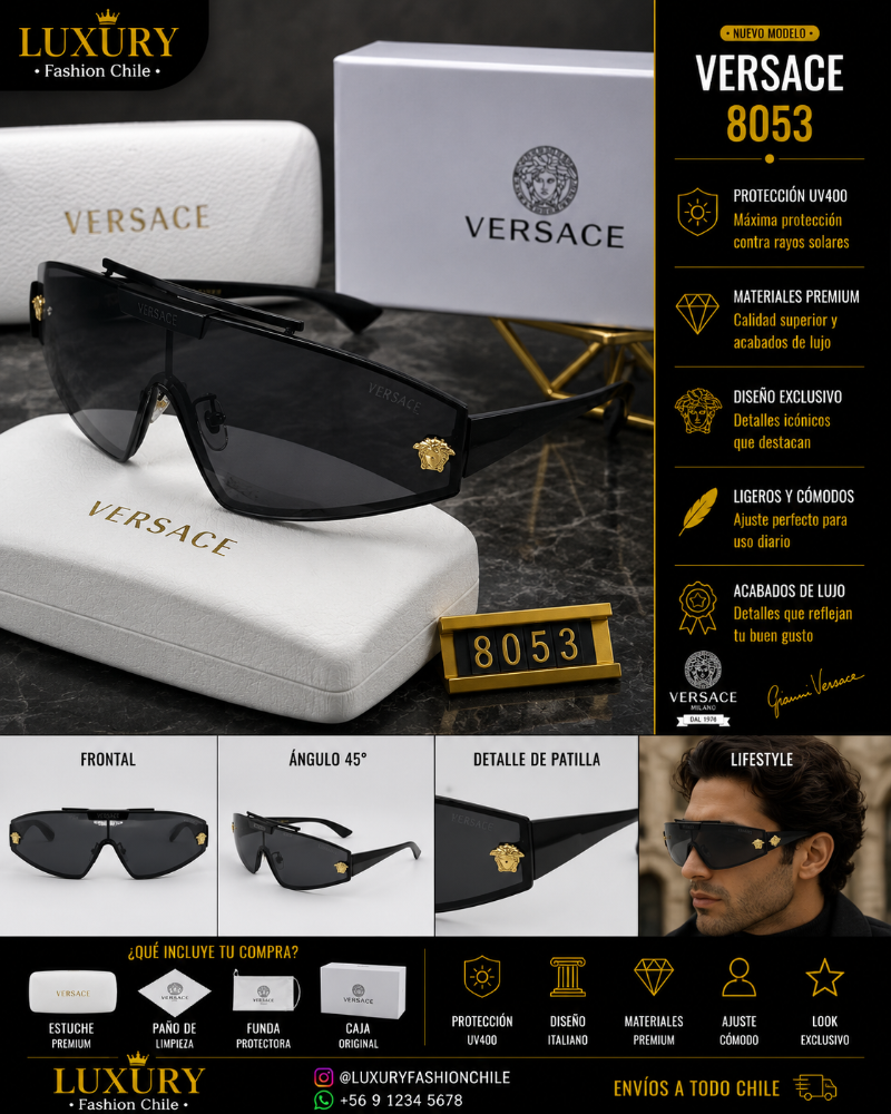 Lentes de Sol Versace 8053 Black