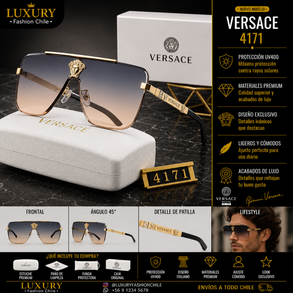 Lentes de Sol Versace 4171 Gold