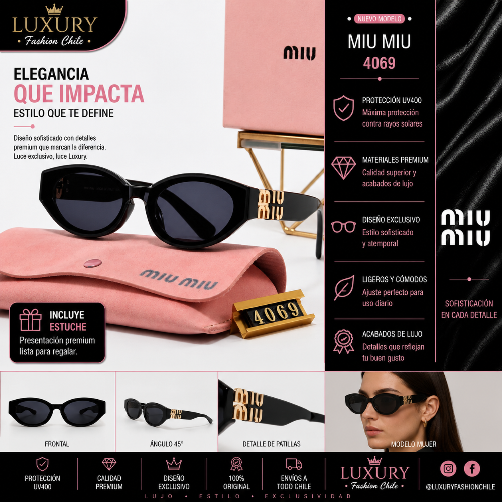 Lentes de Sol Miu Miu 4069