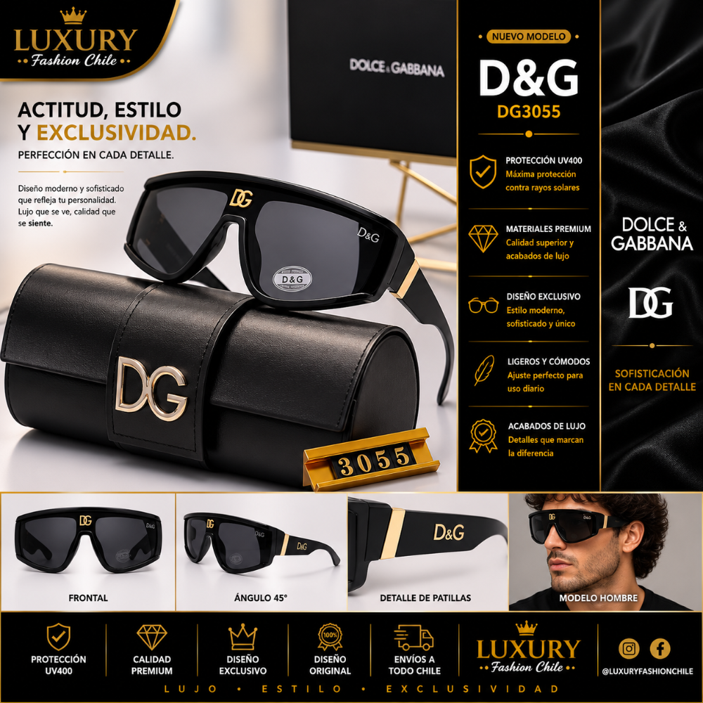 Lentes de Sol Dolce & Gabbana DG3055 Negro