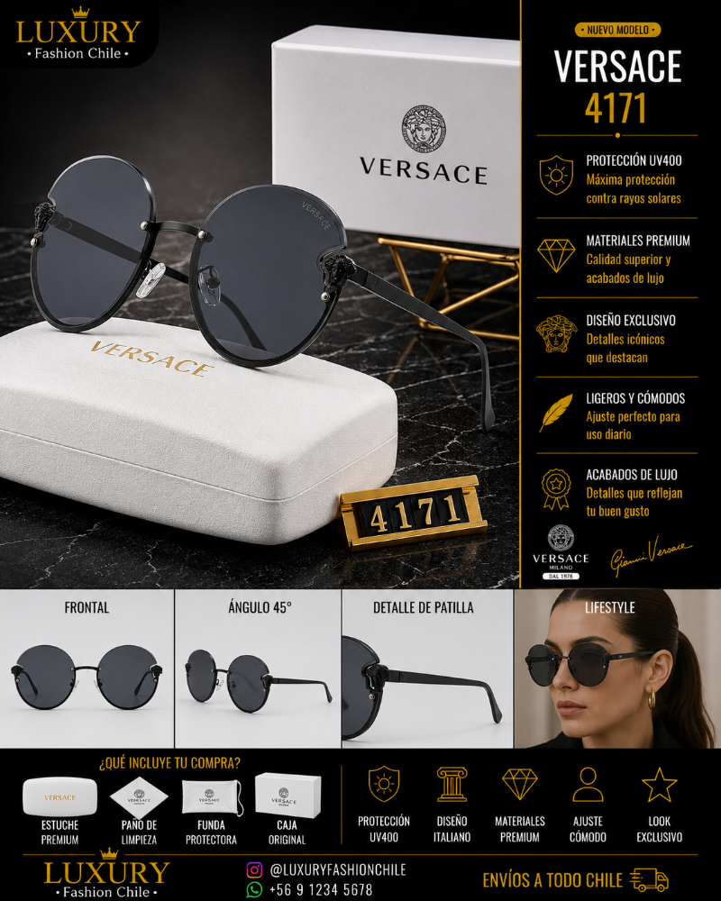 Lentes de Sol Versace 4171 Black