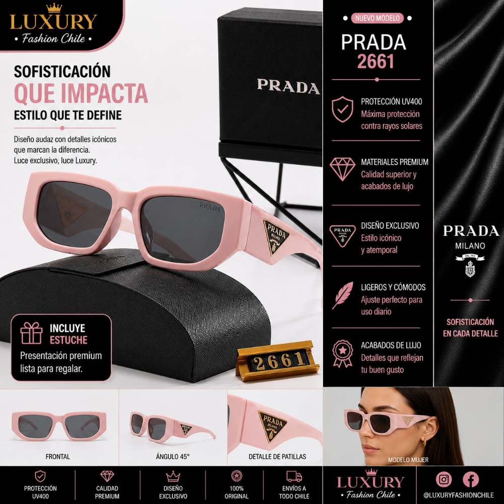 Lentes de Sol Prada 2661 Rosa