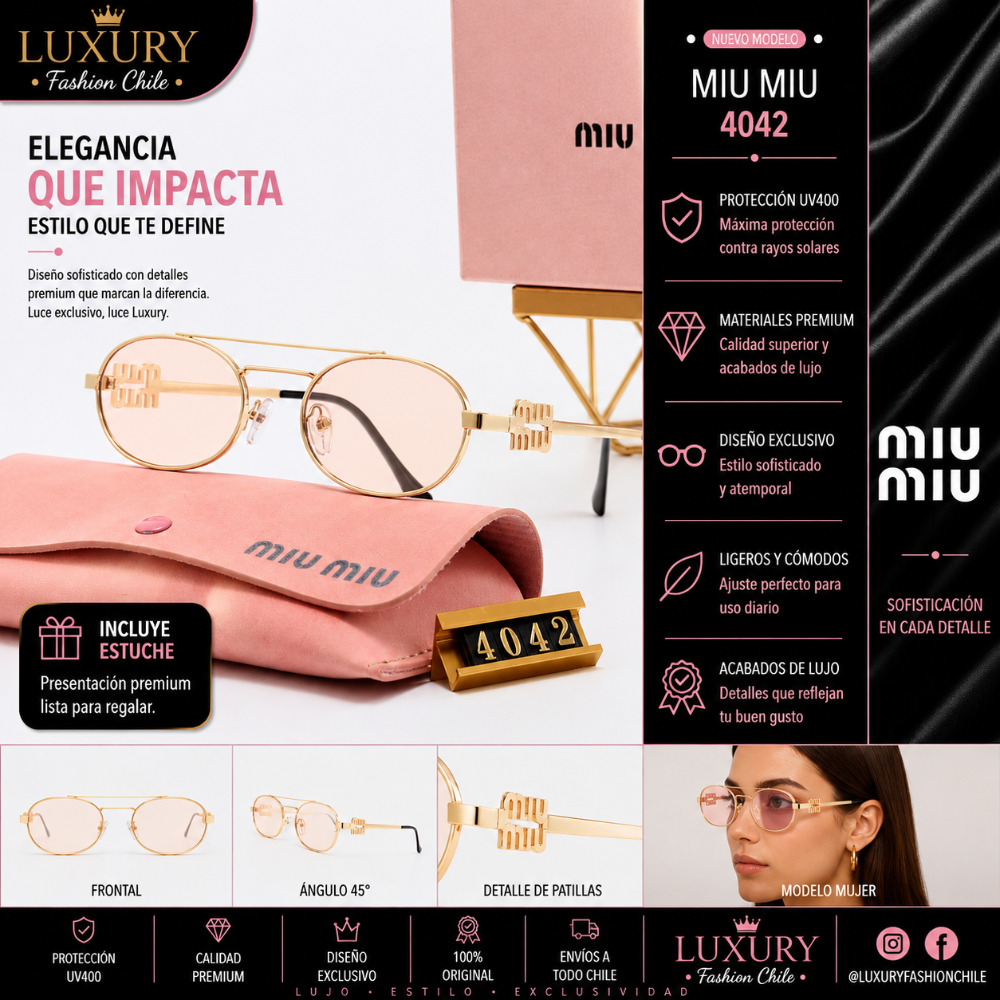 Lentes Ópticos Miu Miu 4042