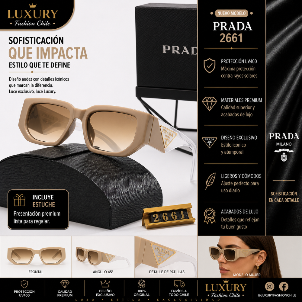 Lentes de Sol Prada 2661 Beige