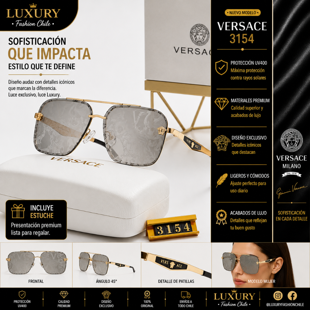 Lentes de Sol Versace 3154 Azul