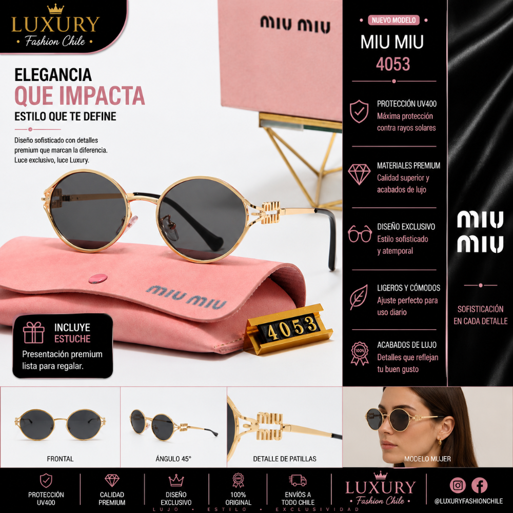 Lentes de Sol Miu Miu 4053