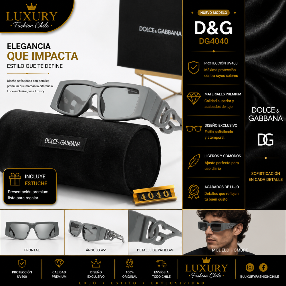 Lentes de Sol Dolce & Gabbana DG40401 Gris
