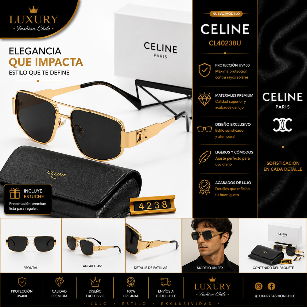 Lentes de Sol Celine CL40238U Gold Edition
