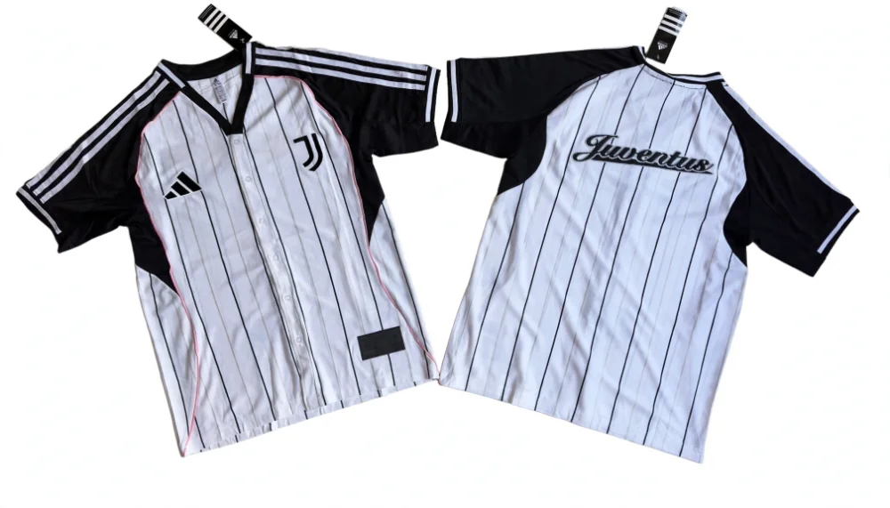 CAMISETA JUVENTUS BEISBOLERA BLANCA 25/26 ADIDAS US PACK