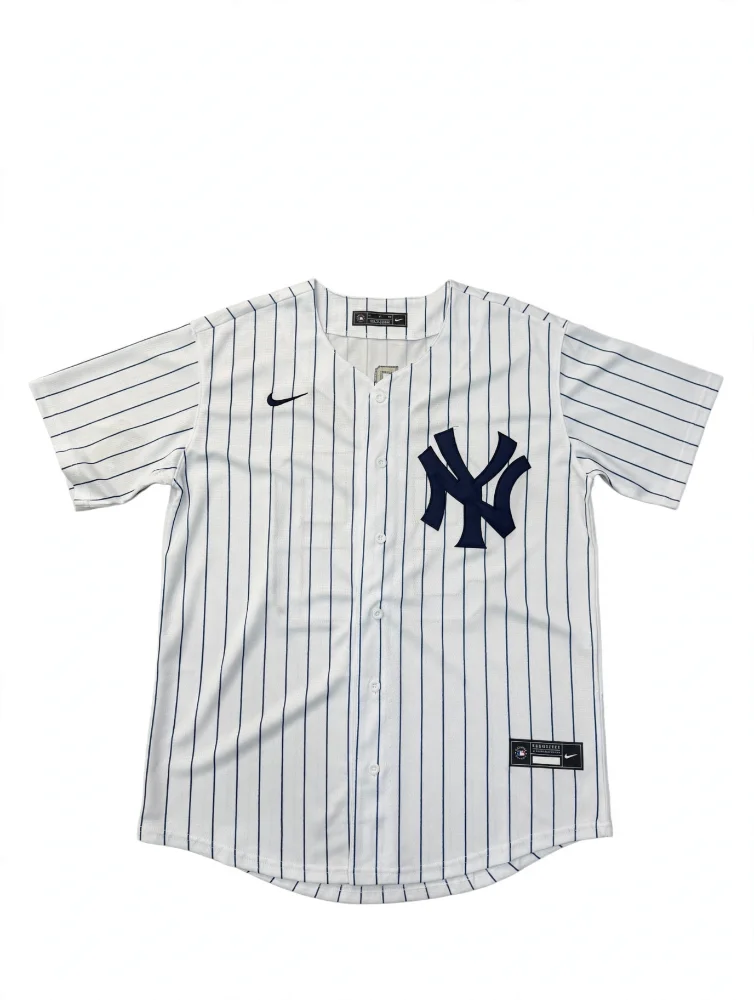 CAMISETA NEW YORK YANKEES BLANCA RAYAS NIKE HOME LIMITED