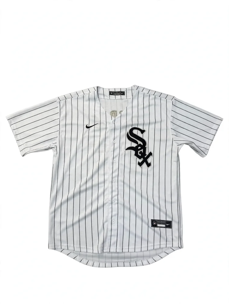 CAMISETA CHICAGO WHITE SOX BLANCA RAYAS NIKE HOME LIMITED MLB