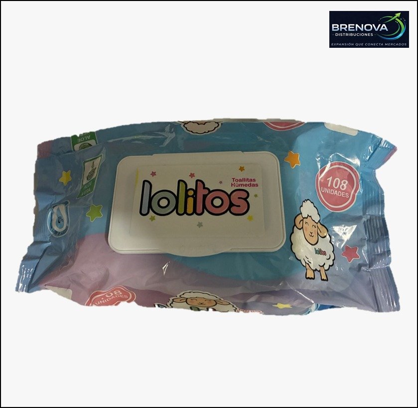 PAÑITOS HÚMEDOS LOLITOS X 108 UND