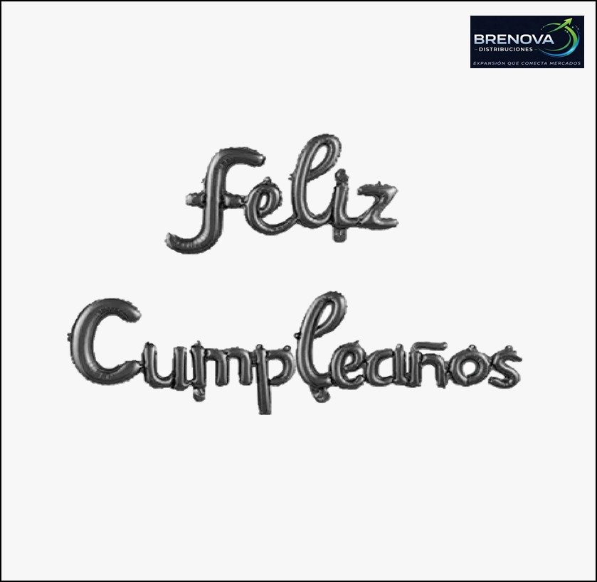 LETRERO INFLABLE CURSIVO F.C NEGRO