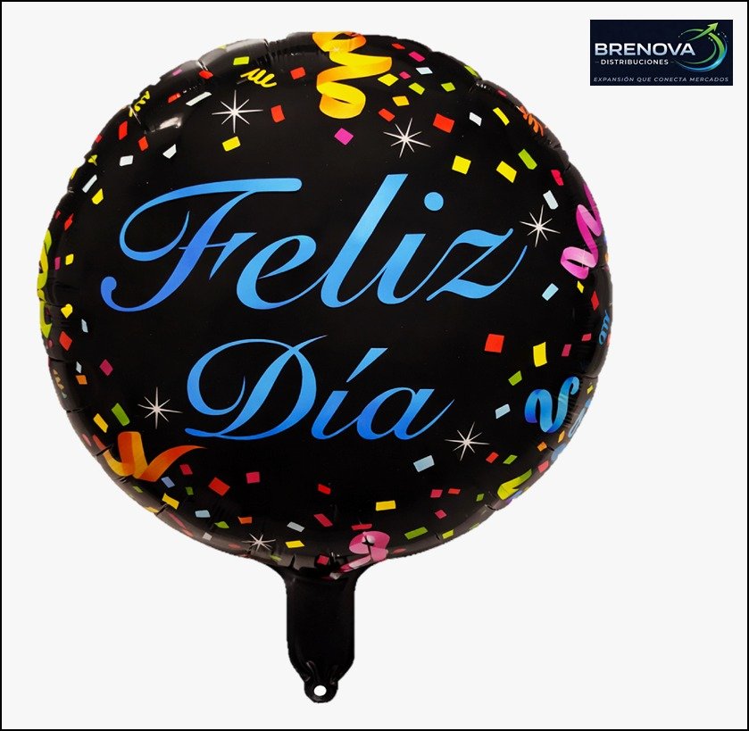 GLOBO FELIZ DÍA 18” surtido