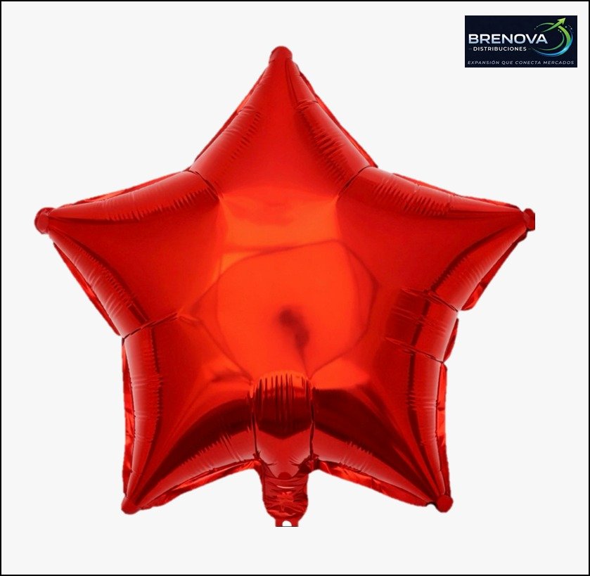 GLOBO ESTRELLA 18” ROJO