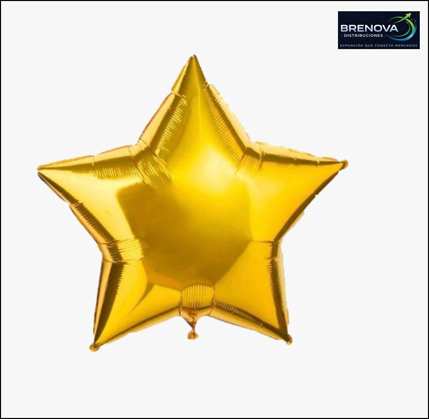 GLOBO ESTRELLA 18” DORADO